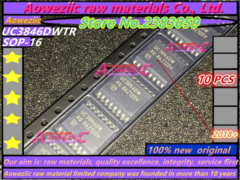 Aoweziic 2018 + 100 новый оригинальный UC3846 UC3846DW UC3846DWTR SOP-16 UC3846N DIP-16 импульсный чип питания