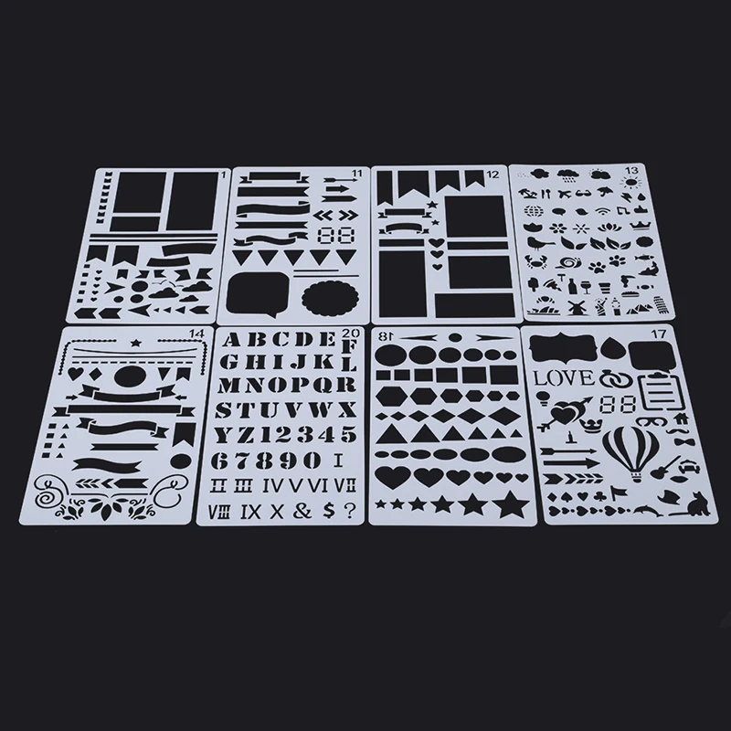 Горячая Распродажа 1 набор трафареты для рисования пластиковый планер скрапбук