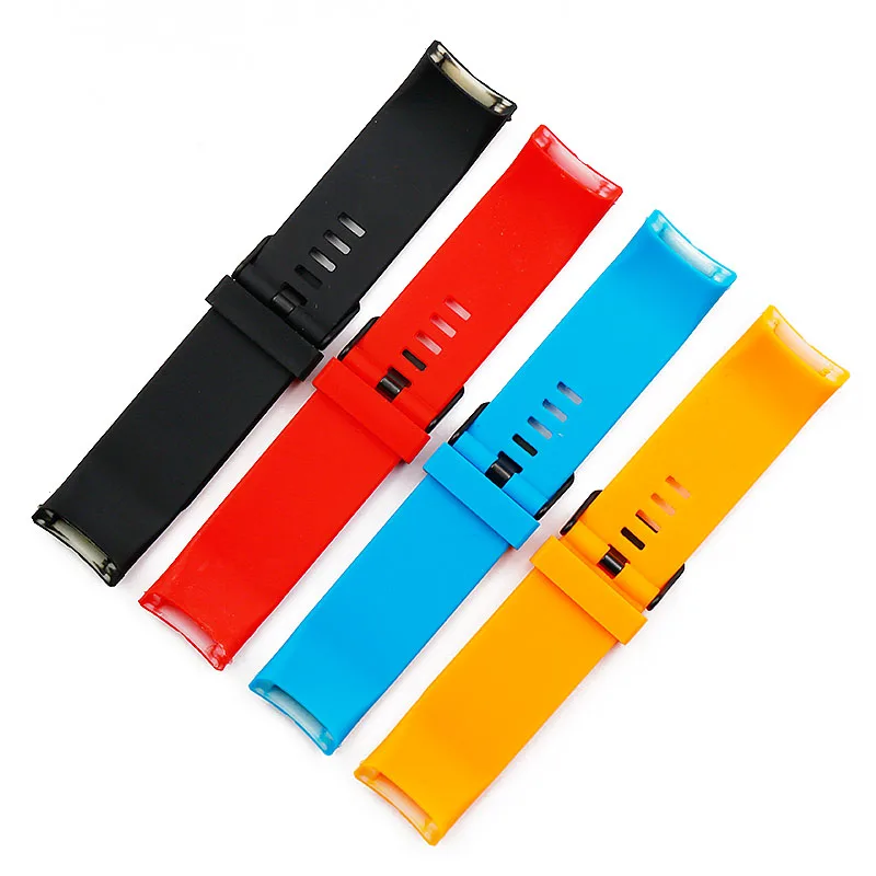 Rubber strap men's watch accessories pin buckle for Suunto7R KAILASH outdoor sports waterproof silicone watch band