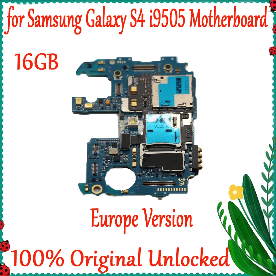 100% протестированная материнская плата для Samsung Galaxy S4 i9505 16 Гб оригинальная