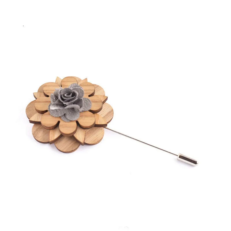 Модный мужской корсаж галстук бабочка свадебный деревянный корсажный в