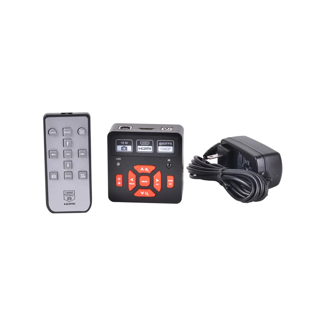16MP Full HD 1080P 60FPS HDMI usb digital Industry C-mount Microscope Camera TF Card Video Recorder+100X Lens+144 LED | Инструменты