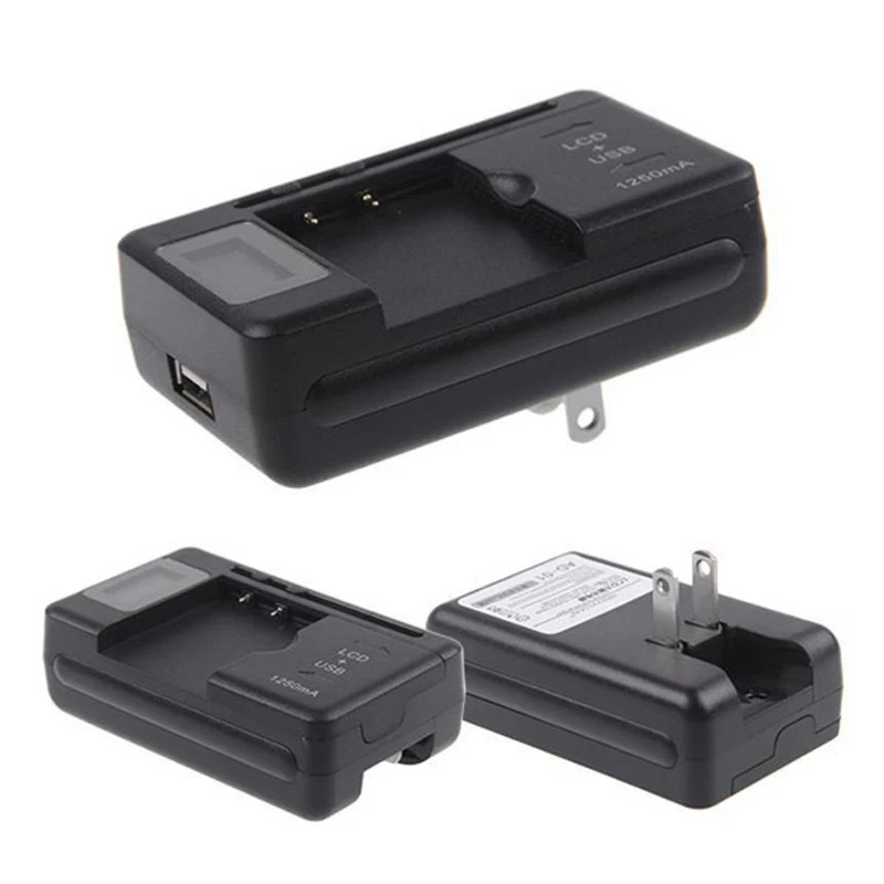 VAORLO мобильное зарядное устройство Универсальный ЖК-экран индикатора usb-порт зарядное устройство для сотового телефона s Зарядка батареи EU US UK PLUG