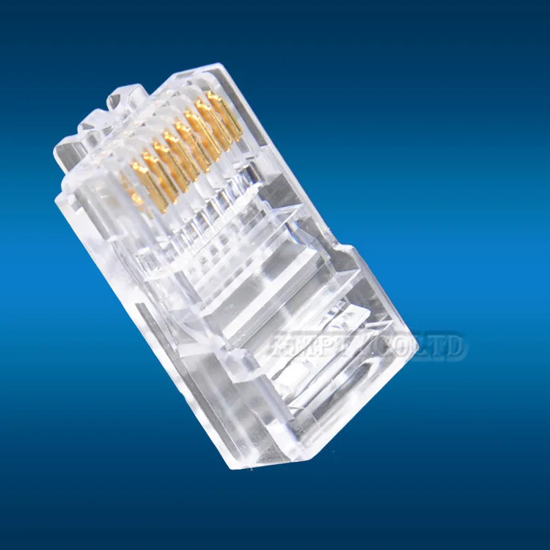 50 шт. RJ45 CAT5 кристальная сетевая модульная штепсельная вилка 8P8C для твердотельных