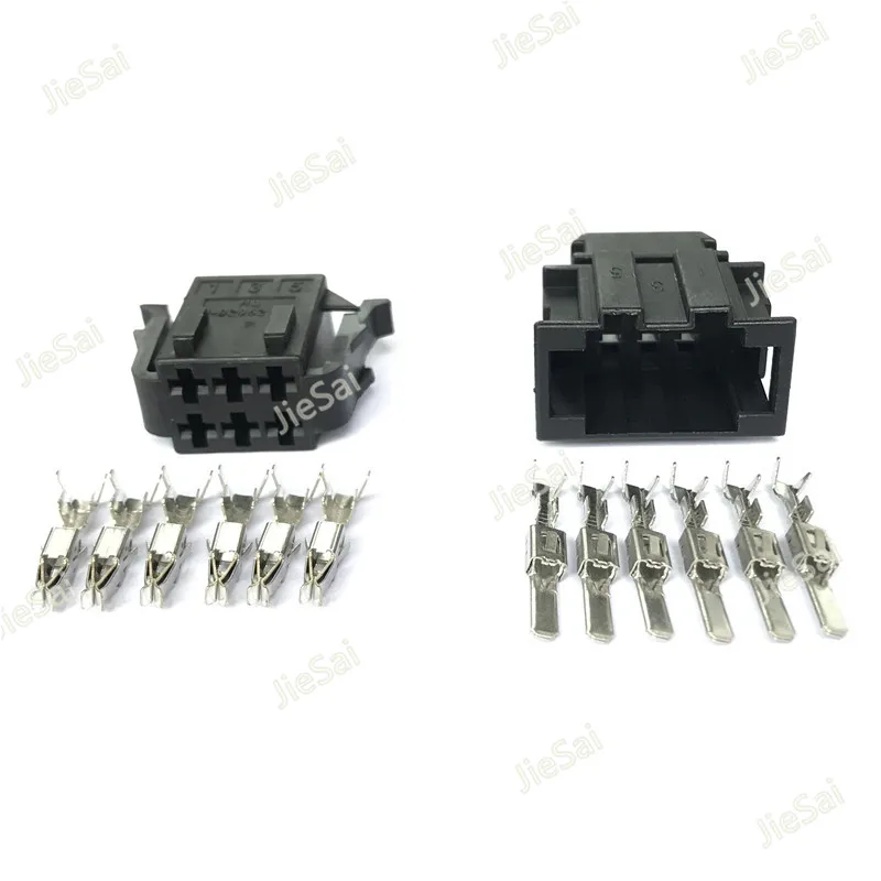 

Tyco Amp 6 Pin 1-929627-1 1-929621-1 Electrical Sealed Waterproof Housing Plug Wire Harness Auto Connector