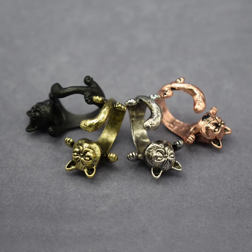 

Vintage Garfield Cat Rings Fashion Retro Style Adjustable Garfield Cat Rings For Women Men Garfield Cat Jewellery