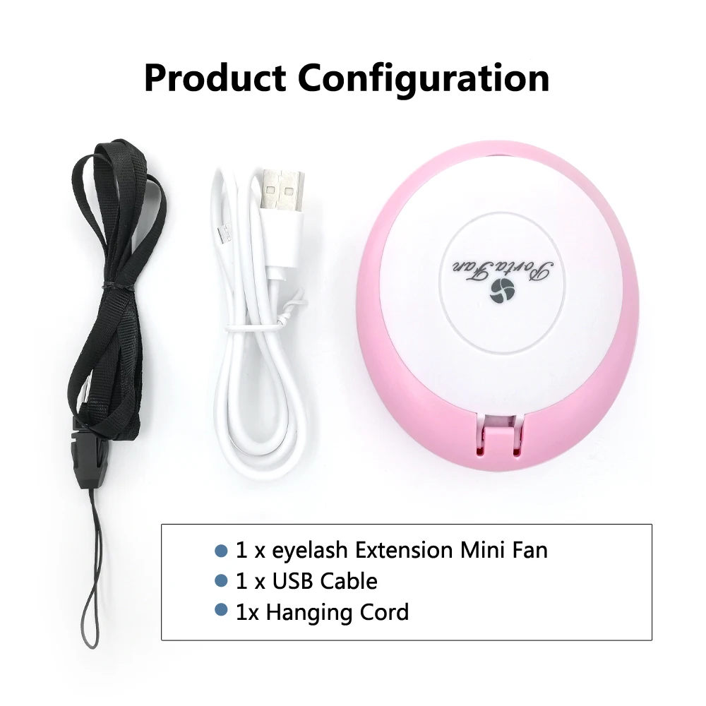 Yelix сушилка для наращивания ресниц USB мини-портативный вентилятор с зеркалом переносной и Перезаряжаемый 2 шестерни скорость воздуходувка макияж