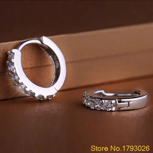 Simple designed but nooby Fashion Jewelry White Crystal Earrings 4TIQ | Украшения и аксессуары