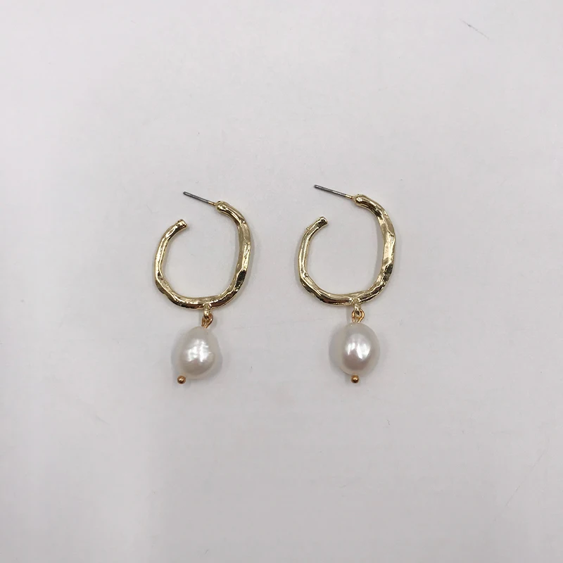 

Kara&Kale Boho Fashion Jewelry Gothic Charms Fresh Water Pearl Beads Drop Earings Vintage Gold Earrings For Women ED023