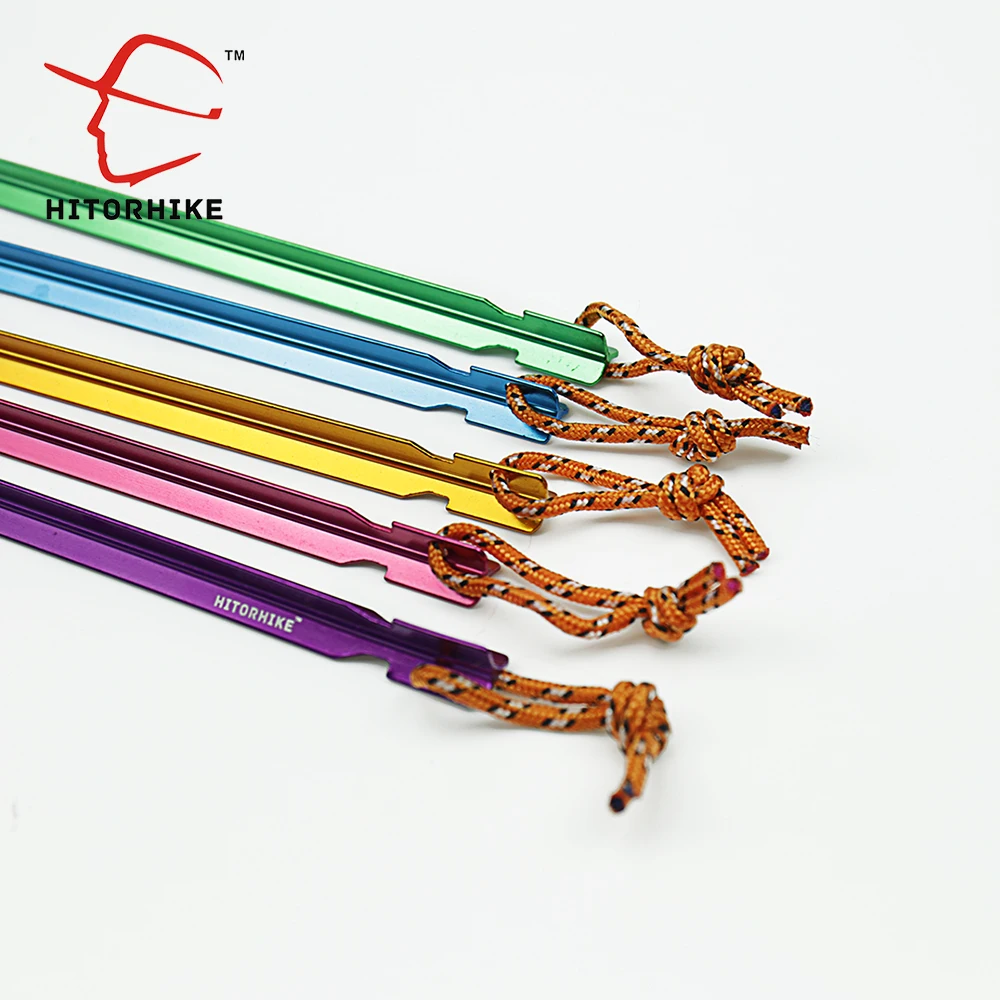 10 шт./лот палатка колышка синий/зеленый/оранжевый/красный/розовый 23 см