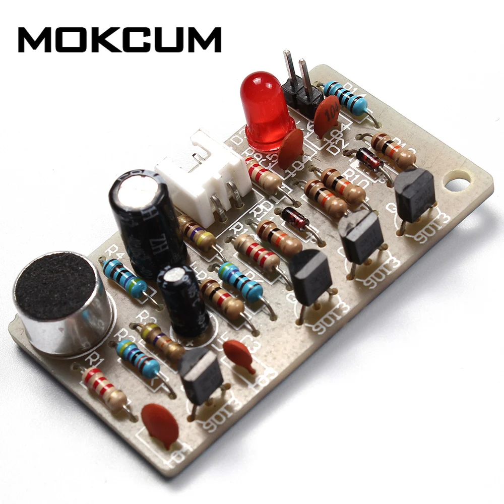 Электронный акустический хлопковый переключатель управления DIY Kit звуковой датчик электронная схема костюм DIY интегрированный PCB модуль