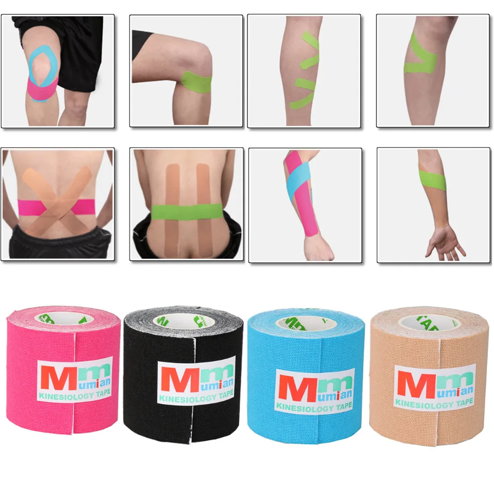 

MUMIAN New Sport 5cm*3m Outdoor Tape Sport Tape Elastic Adhesive Muscle Tape Sports Tape Roll Care Knee+Free shipping!