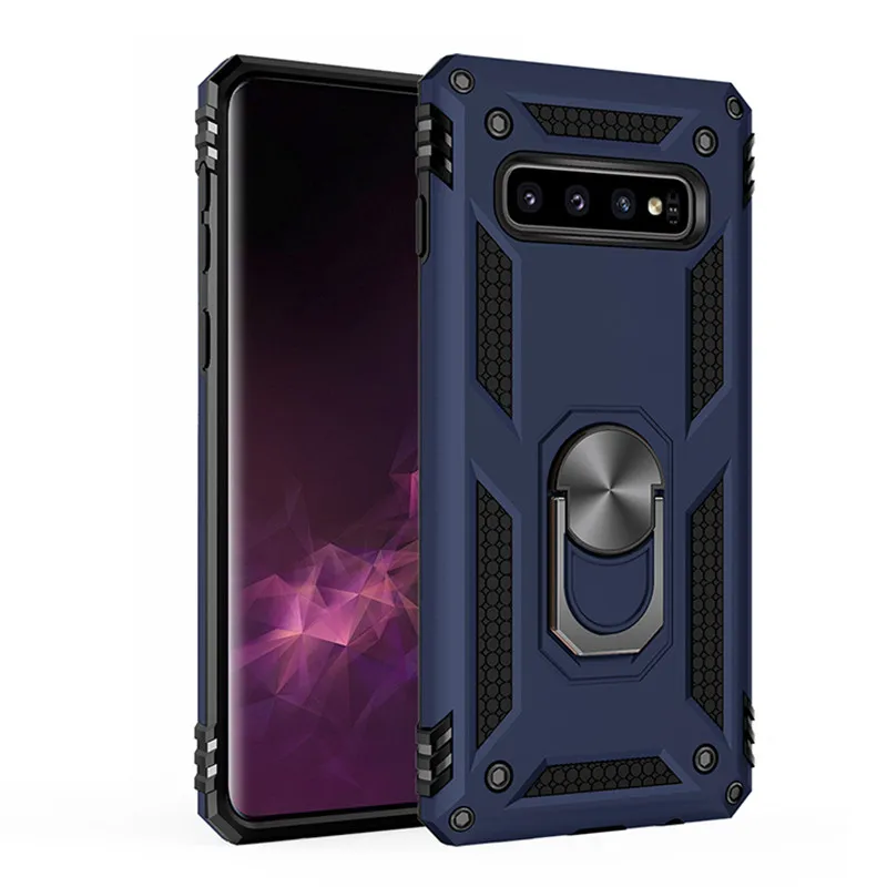 Роскошные Чехлы с подставками чехол для samsung Galaxy S10 S9 S8 Plus Note 8 9 A10 20 30 A50 M20 A6 A7 A8 A9 Магнитный чехол-держатель с кольцом