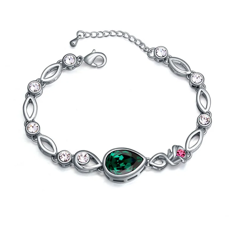 Высококачественный Браслет Pulseras украшения подлинные кристаллы от Swarovski Bijoux