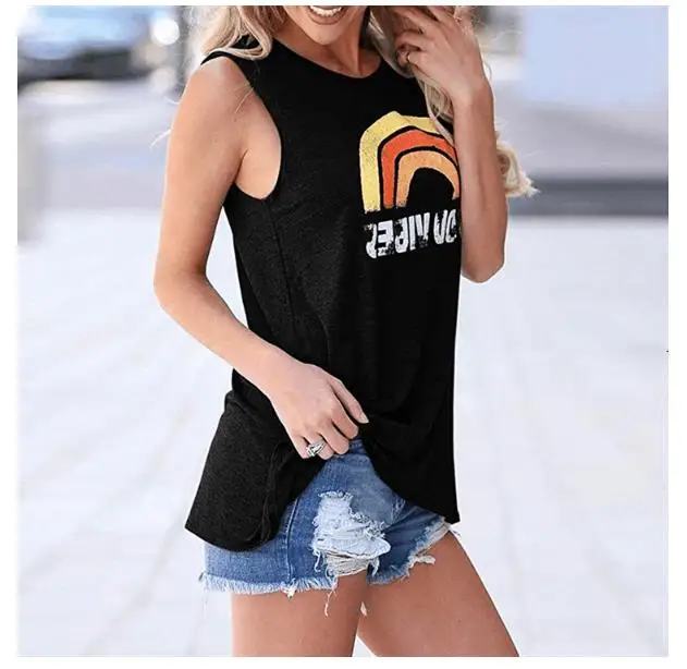 Wontive лидер продаж футболка с короткими рукавами и круглым вырезом модным принтом