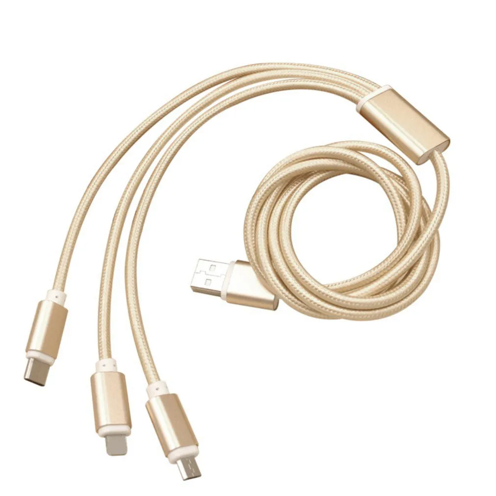 3 в 1 кабель для зарядного устройства кабель Micor usb type-C зарядный кабель мульти зарядный кабель для iPhone для телефонов Android