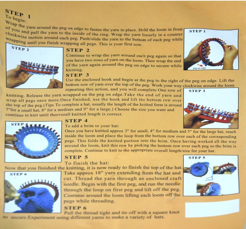Ткацкий станок 4 размера набор инструментов сделай сам пластиковая круглая