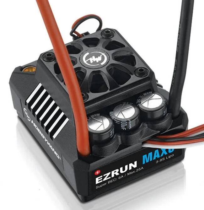 Оригинальный контроллер скорости Hobbywing EZRUN MAX-6 V3 160A ESC w/ Super BEC T Plug для 1/6 автомобиля