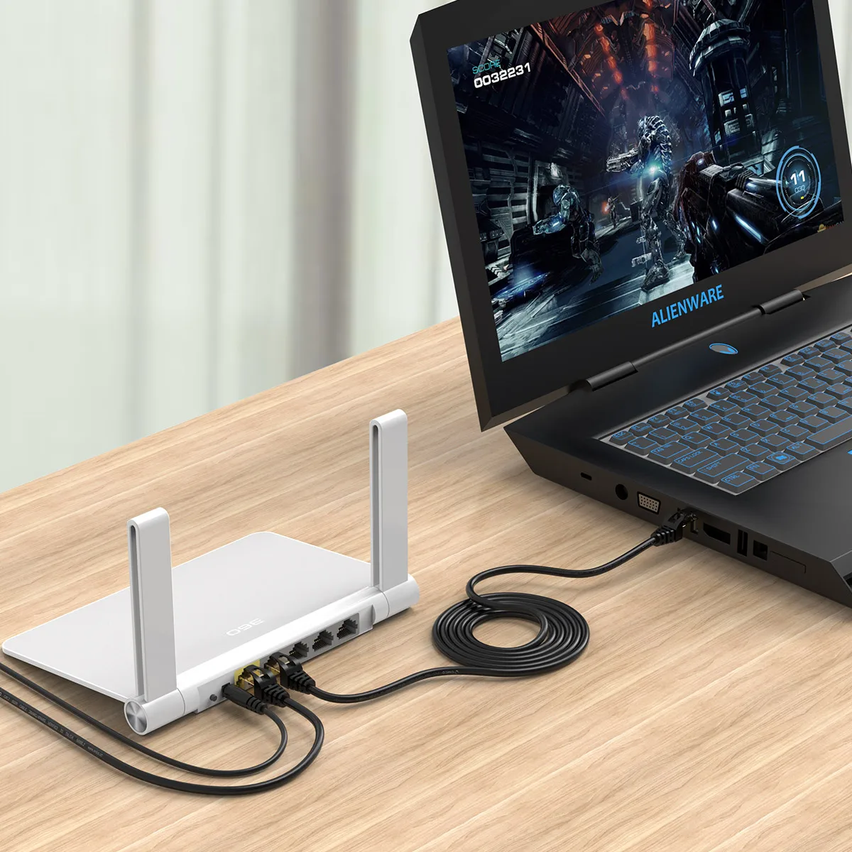 ORICO Cat7 Ethernet кабель RJ45 Cat 7 круглый сетевой Lan патч корд для ПК роутер ноутбука с