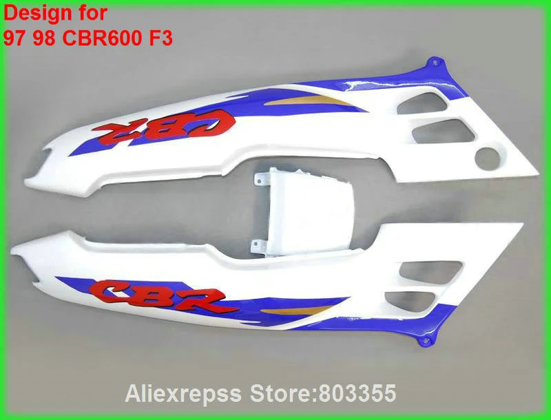 ABS Обтекатели Для HONDACBR 600 F3 1998 1997 97 98 (синий красный) cbr комплект обтекателей + 7