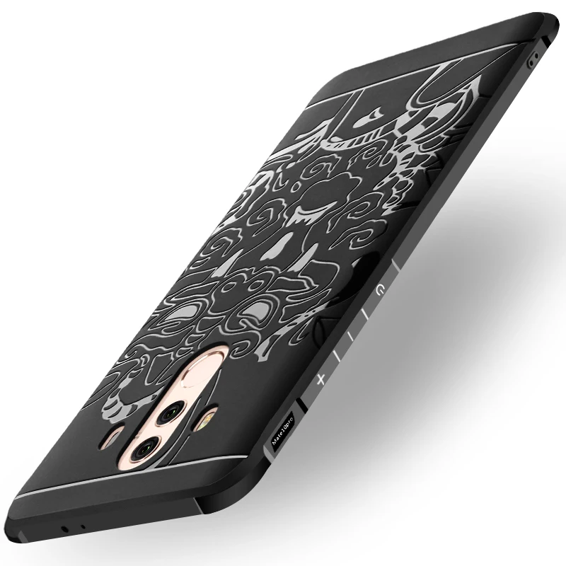 Чехол для Huawei Mate 10 Pro роскошный мягкий силиконовый чехол с 3D драконом BLA-L09 BLA-L29