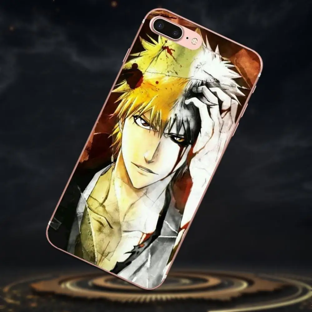 Печать искусства Японского аниме Ичиго Куросаки для Galaxy J1 J2 J3 J330 J4 J5 J6 J7 J730 J8 2015 2016 2017 2018 Mini Pro TPU Printing on.