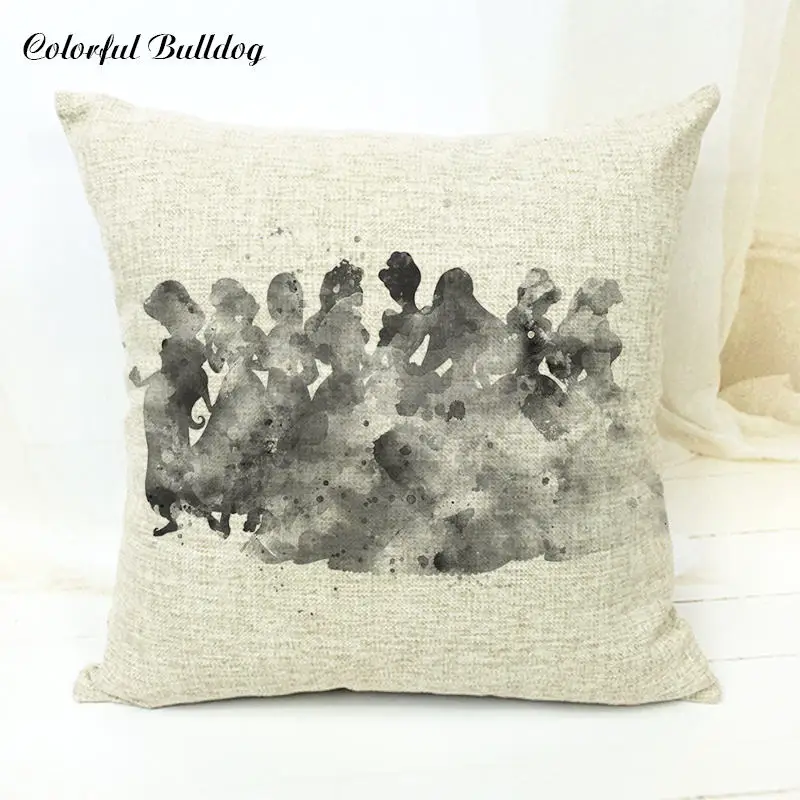 Чехлы для автомобилей, наволочка, блестящий мультяшный персонаж, лен, хлопок, 45*45 см, Декор, домашний Автомобиль, наволочка, детские подарки, Almofadas