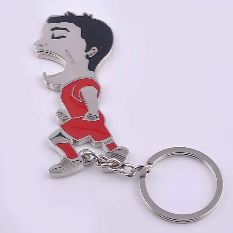 Экологический цинковый сплав мультфильм Барселона звезда Luis Alberto Suarez открывалка для бутылок пива брелок Сью Бог кусать зубы открывалка для бутылок