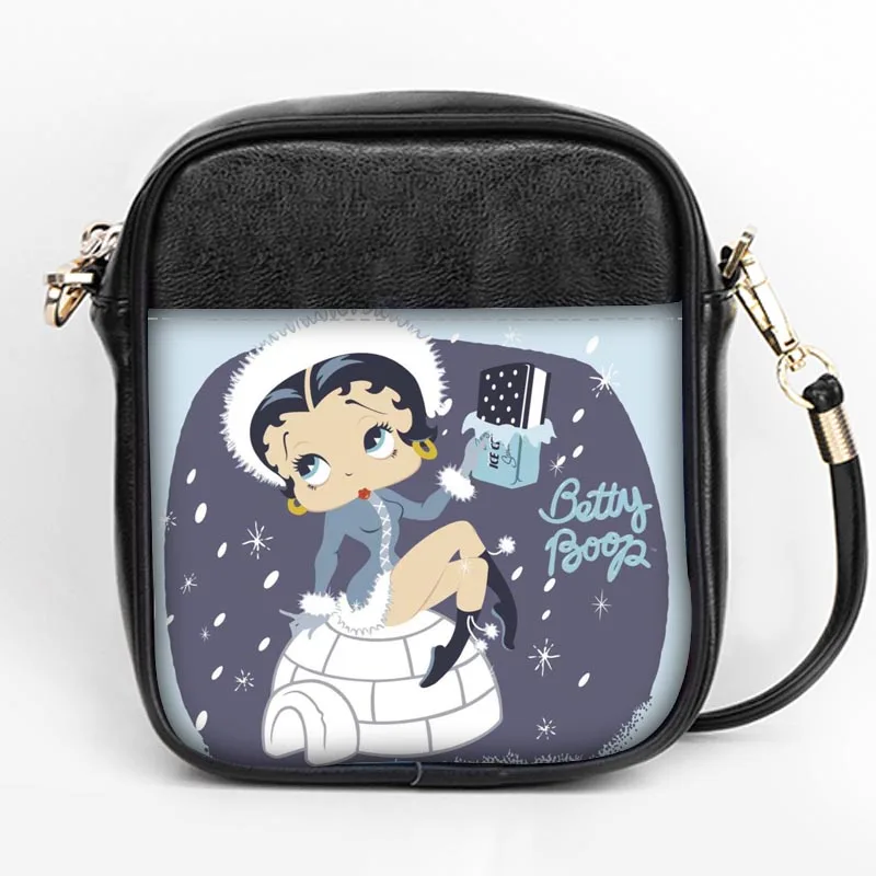 Пользовательские betty boop Моды Sling Bag Для женщин Слинг сумки на ремне кожа мини девушки Tote вечерние сумка DIY Sling Bag - Цвет: 21