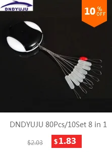 DNDYUJU 80 шт./10 компл. 8 в 1 рыболовные соревнования прозрачный силикагель мульти резиновые цилиндрические пробки поплавок