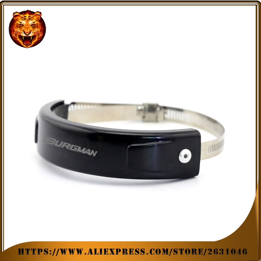 Motorcycle Silencer Round Oval Exhaust Protector Protect Can Cover For SUZUKI AN250/400 UH125/150/200 Burgman 100mm-140mm LOGO | Автомобили