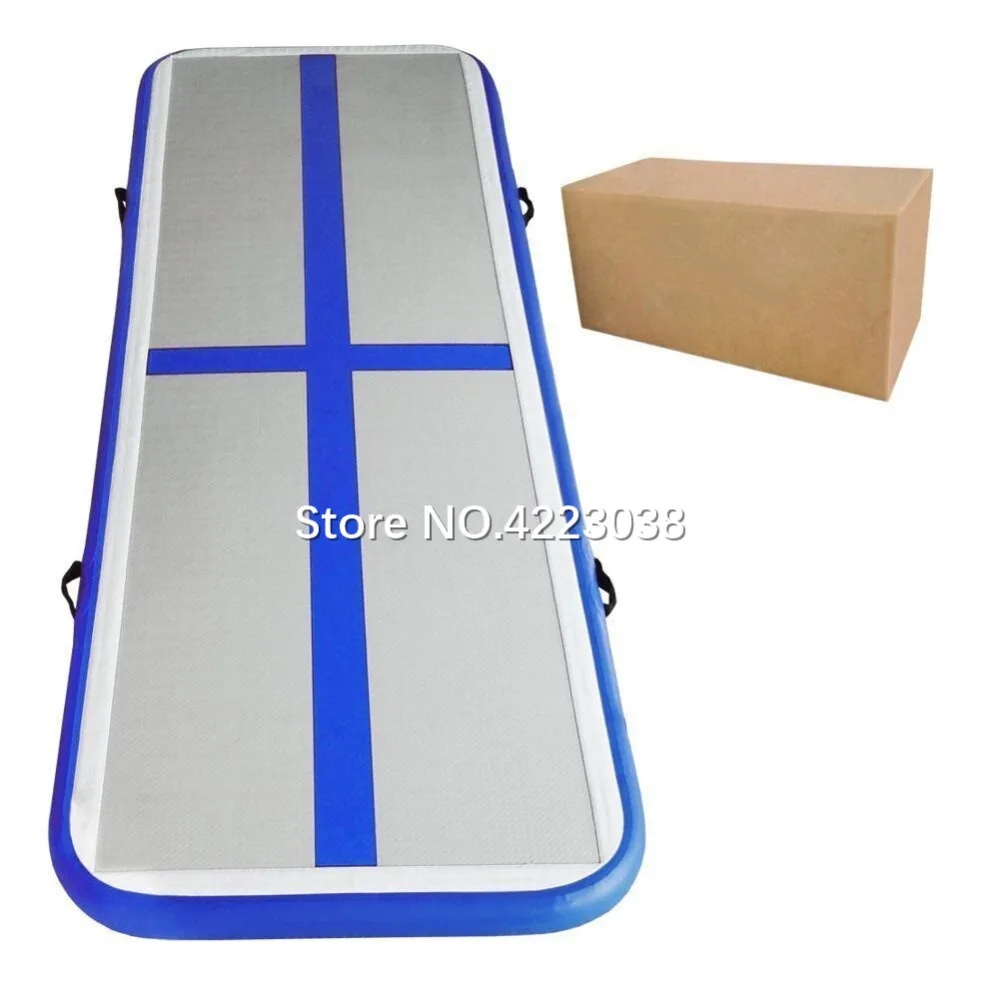 Дешево Доставка до двери набор (в том числе 6 штук) гимнастика воздушный коврик надувной воздушный трек для дома Применение обучения гимнастики