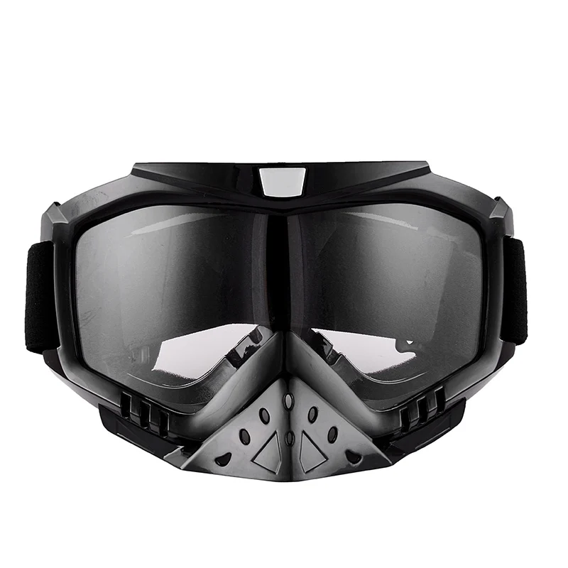 Очки для мотокросса, очки для мотокросса, гоночные очки Gafas Dirt Bike ATV MX, прозрачные тонированные линзы, внедорожные регулируемые - Цвет: TRANSPARENT