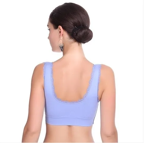 Синий бюстгальтер белый с большой грудью для девушек хлопковое нижнее белье