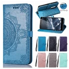 Чехол-книжка для Nokia 5, 5,1 Core, кожаный, с 3D изображением мандалы, с цветами, 2018, TA-5,1, TA-1061, TA-1075, 1081