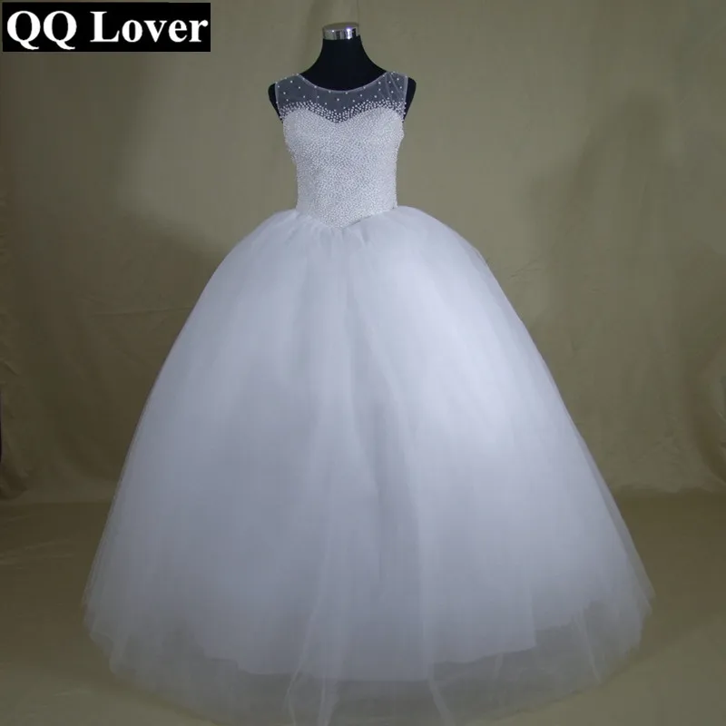 QQ Lover 2019 бальное платье с бусинами свадебное шикарные свадебные платья жемчугом |