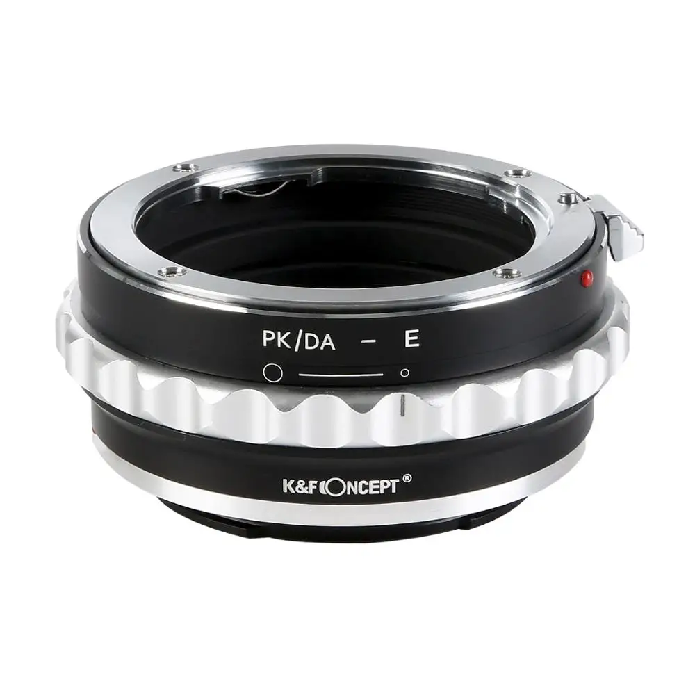 Купи K & F Concept адаптер для Pentax DA K mount lens к E mount a9 A7R3 a7r2 a7m3 a7m2 a6500 a6300 a6400 a73 a7R3 NEX3 NEX5 PK/DA-E за 1,733 рублей в магазине AliExpress