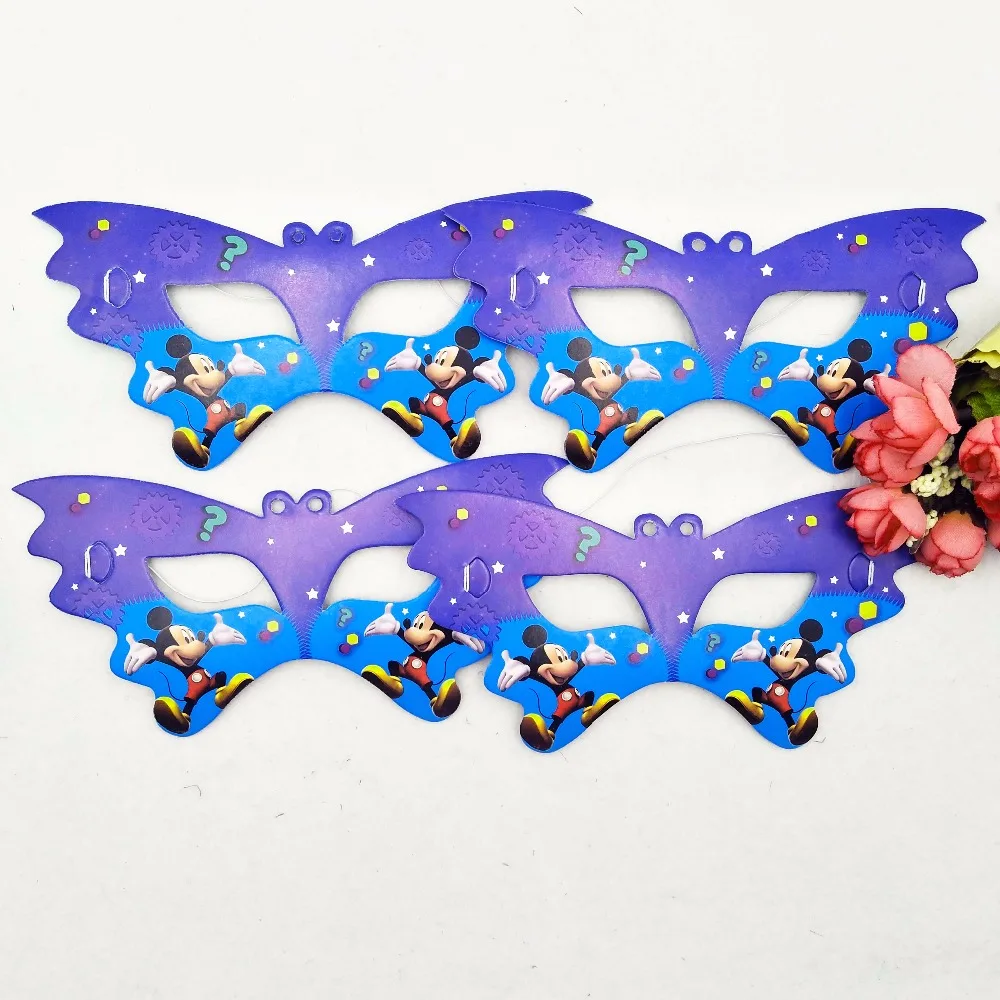 10pcs/set Mickey mouse Mask Christmas Halloween Party Supplies Happy Birthday Party Decoration For Kids Party Wholesale supplies