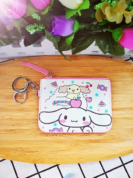 see chart IVYYE PomPom Purin аниме oroll аниме, плюшевая визитница из искусственной кожи с мультяшным рисунком, Кредитные ID сумки на молнии, портмоне, автобус, карты, кошелек, детские подарки для девочек, Новинка - Цвет: see chart