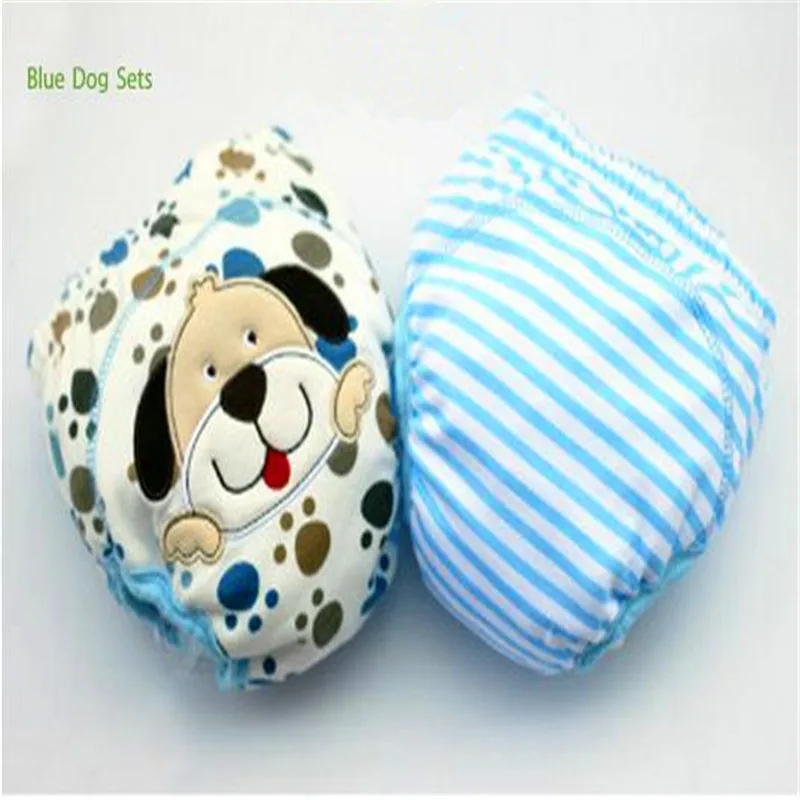 2 шт./лот 4 слойные водонепроницаемые детские тканевые подгузники шорты для