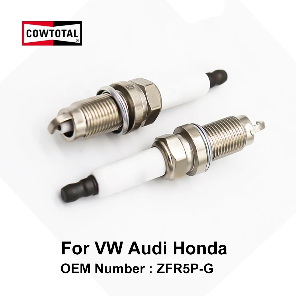 Cowtote иридиевая Свеча зажигания для Volkswagen Sharan Audi A3 Honda Accord OE ZFR5P G (упаковка из