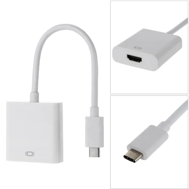 20 см HDMI видеоадаптер кабель usb 3.1 Type c штекер гнездо адаптер Соединительный шнур