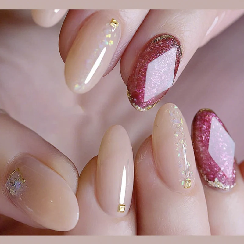 Прозрачные пластиковые 3D-Наклейки для ногтей полые наклейки с драгоценными