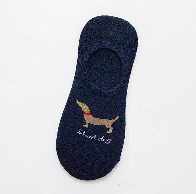 Носки милые повседневные с животными 5 пар арбуз Такса Бигль Лев ферма бультерьер