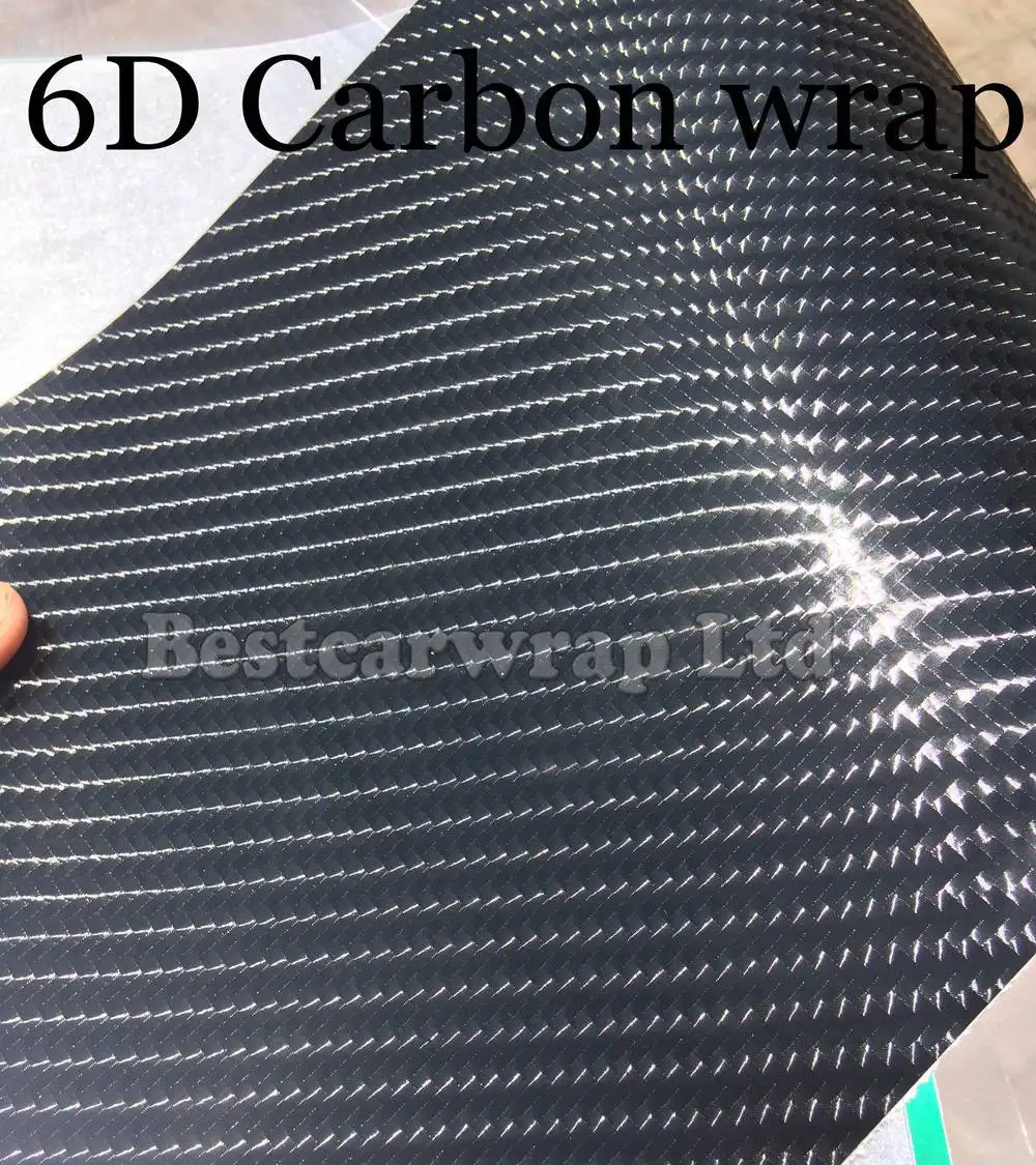 6D Carbon Fiber Vinyl Wrap Car Wrapping Film Bubble Free like Real PROTWRAPS Size:1.52*20M/Roll |