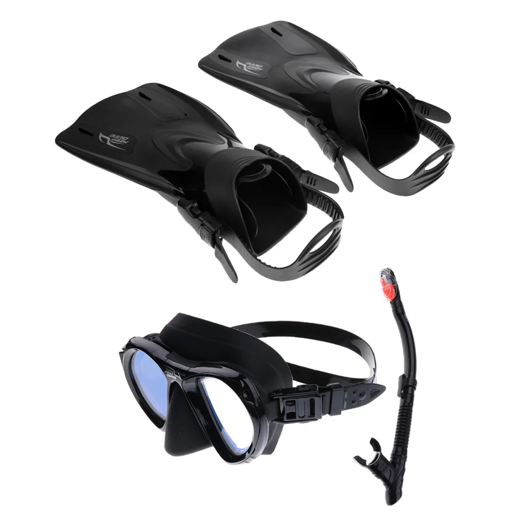 Подводное плавание 1 пара с аквалангом плавник для дайвинга + набор подводное