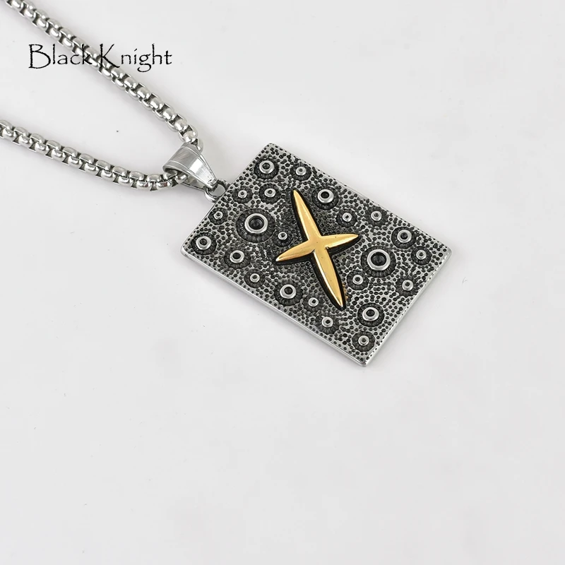 Черный рыцарь 2 оттенка винтажные подвески из нержавеющей стали бирка для собаки