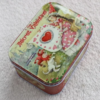 G Ностальгические мраморные железные коробки загруженные детские игрушки стеклянные шарики больше стиля смешанные с железными коробками - Цвет: G