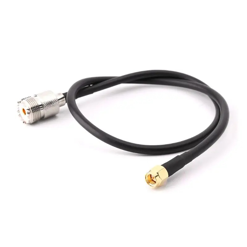UHF SO239 женский к SMA Мужской прямой RG58 кабель Pigtail РЧ коаксиальный 50 м/100 м |