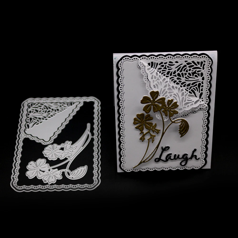 Вырубные формы для скрапбукинга металлическая рамка цветов вырубные трафареты